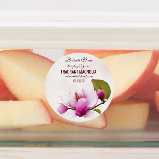 Magnolia Blume Business Labels Etiketten (Befestigt)