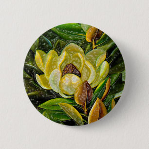 Magnolia-Blume Button
