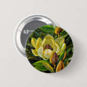 Magnolia-Blume Button (Vorne & Hinten)