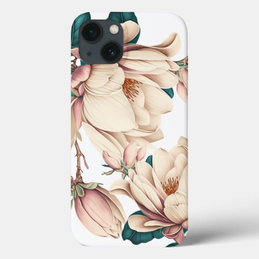 Magnolia-Blume Case-Mate iPhone Hülle (Rückseite)
