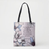 Magnolia Blume Christliche Schrift Jeremiah 29:11 Tasche (Vorderseite)