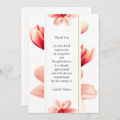 Magnolia Blume Danke Karte (Vorne/Hinten)