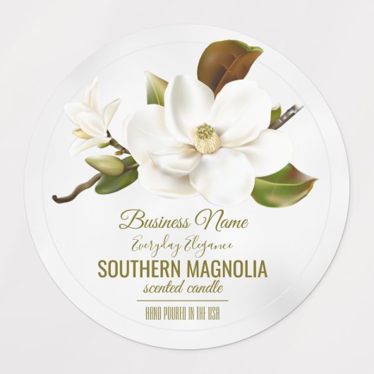 Magnolia-Blume Etiketten (Design 1)