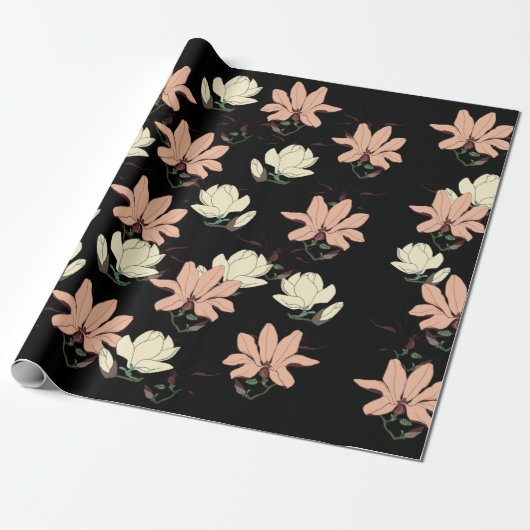 Magnolia Blume Frühjahr Personalisiert Geschenkpapier (Ungerollt)