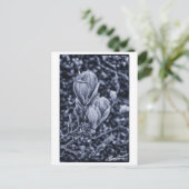 Magnolia-Blume, Frühjahr, sich entfaltende Knospen Postkarte (Stehend Vorderseite)