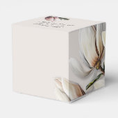 Magnolia Blume Gastgeschenk Hochzeit Danke Box Geschenkschachtel (Rückseite)