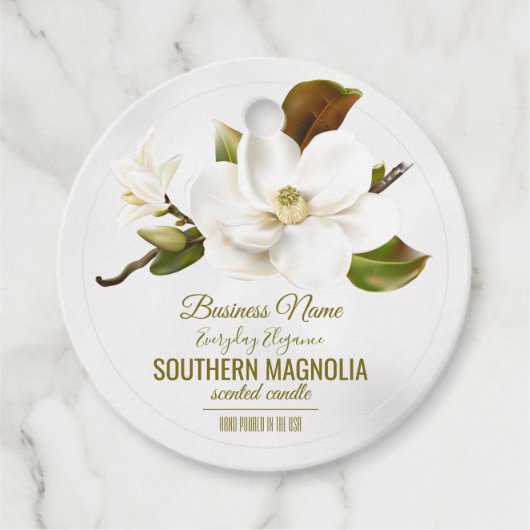Magnolia-Blume Geschenkanhänger (Vorderseite)