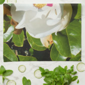 Magnolia-Blume Geschirrtuch (Gefaltet)