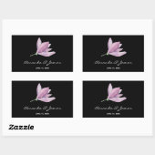 Magnolia Blume Hochzeit Rechteckiger Aufkleber (Blatt)