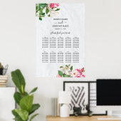 Magnolia-Blume Hochzeitsskizze Poster (Heimbüro)