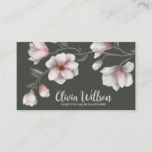 Magnolia-Blume-Illustration Visitenkarte (Vorderseite)