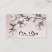 Magnolia-Blume-Illustration Visitenkarte (Vorderseite)