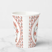 Magnolia-Blume im Brautparty Coral Pappbecher (Links)