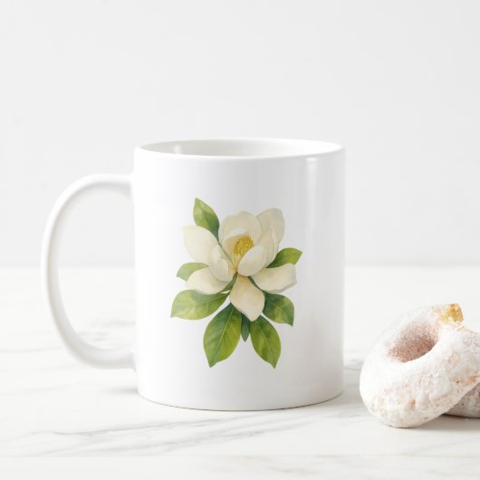 Magnolia-Blume Kaffeetasse (Mit Donut)