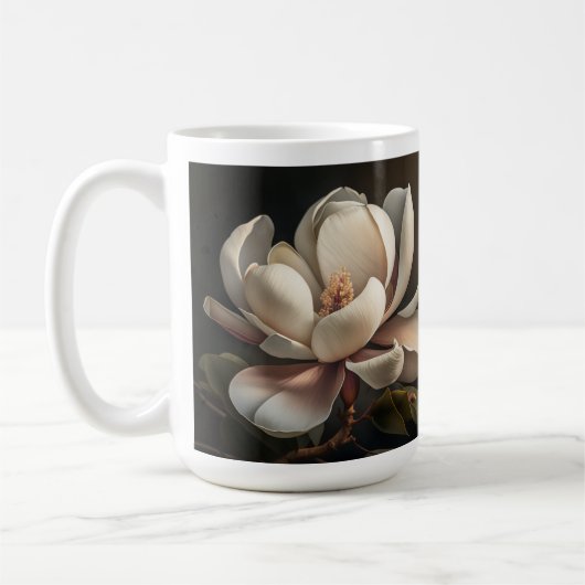 Magnolia-Blume Kaffeetasse (Links)