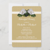 Magnolia Blume Lilie Hochzeit Einladung (Rückseite)