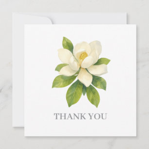 Magnolia Blume Malerei Danke Einladung