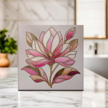 Magnolia Blume Mosaik Keramik Tile