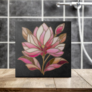 Magnolia Blume Mosaik Keramik Tile Fliese