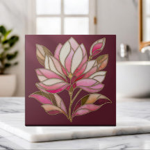 Magnolia Blume Mosaik Keramik Tile