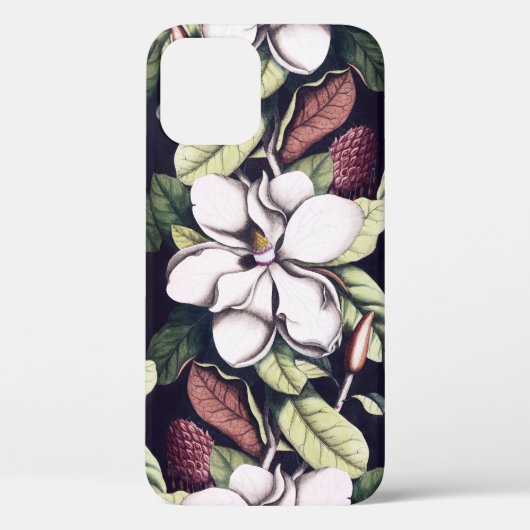Magnolia-Blume-Muster Case-Mate iPhone Hülle (Rückseite)