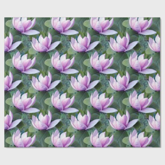 Magnolia-Blume-Muster Geschenkpapier (Flach)