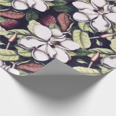 Magnolia-Blume-Muster Geschenkpapier (Ecke)