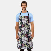 Magnolia-Blume-Muster Schürze (Getragen)