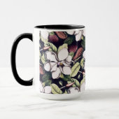 Magnolia-Blume-Muster Tasse (Links)