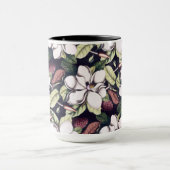 Magnolia-Blume-Muster Tasse (Zentrum)
