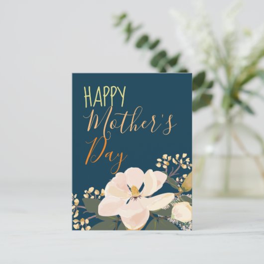 Magnolia Blume/Muttertag Postkarte (Stehend Vorderseite)