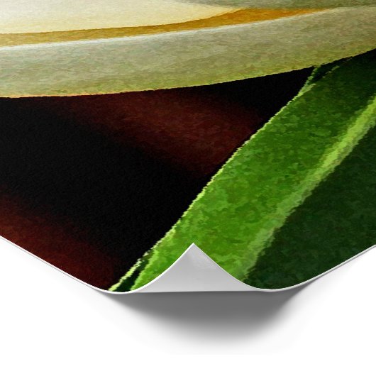 Magnolia-Blume Nah Poster (Ecke)