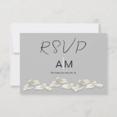 Magnolia-Blume RSVP Karte (Rückseite)