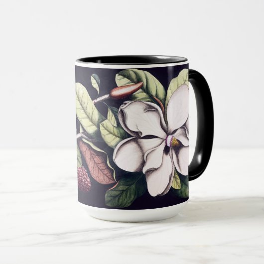 Magnolia-Blume Tasse (VorderseiteRechts)