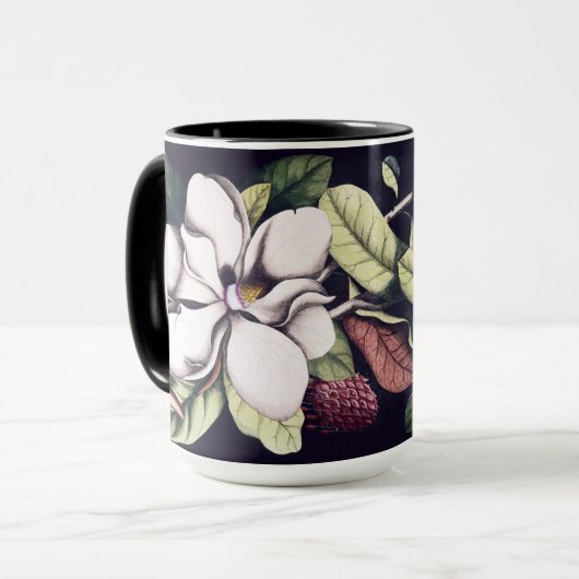 Magnolia-Blume Tasse (Vorderseite Links)