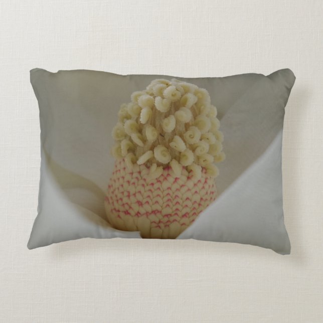 Magnolia Blume Throw Kissen (Rückseite)