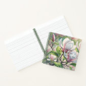 Magnolia-Blume und Zitat Notizblock (Innenseite)