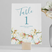 Magnolia Blume Wedding Tischnummer