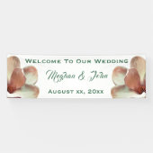 Magnolia Blush - Hochzeitsbanner - 2,5' x 8' Banner (Horizontal)