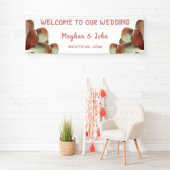Magnolia Blush - Hochzeitsbanner - 2,5' x 8' Banner (Insitu)