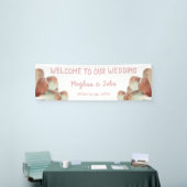 Magnolia Blush - Hochzeitsbanner - 2,5' x 8' Banner (Messeveranstaltung)