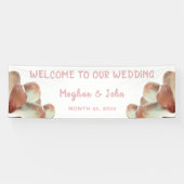 Magnolia Blush - Hochzeitsbanner - 2,5' x 8' Banner (Horizontal)