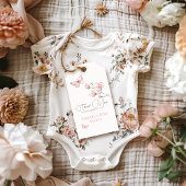 Magnolia Blush Pink Butterfly Baby Dusche Gefallen Geschenkanhänger