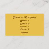 Magnolia Blüten aus hellbraunem Amber Visitenkarte (Rückseite)