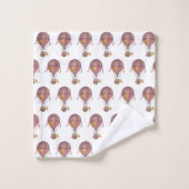 Magnolia-Blüten Badhandtuch Set (Waschlappen)