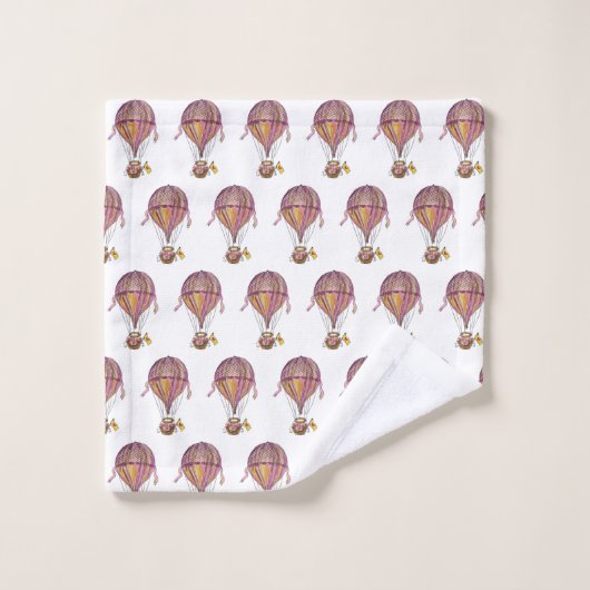 Magnolia-Blüten Badhandtuch Set (Waschlappen)