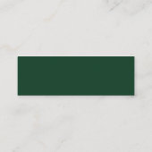 Magnolia-Blüten | Eleganter Violet Blumengrün Mini Visitenkarte (Rückseite)