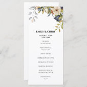 Magnolia-Blüten | Eleganter Violet Blumengrün Programm (Vorne/Hinten)