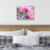 Magnolia-Blüten Leinwanddruck (Insitu (Schlafzimmer))