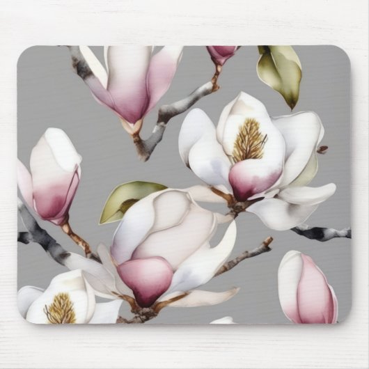 Magnolia-Blüten Mousepad (Vorne)
